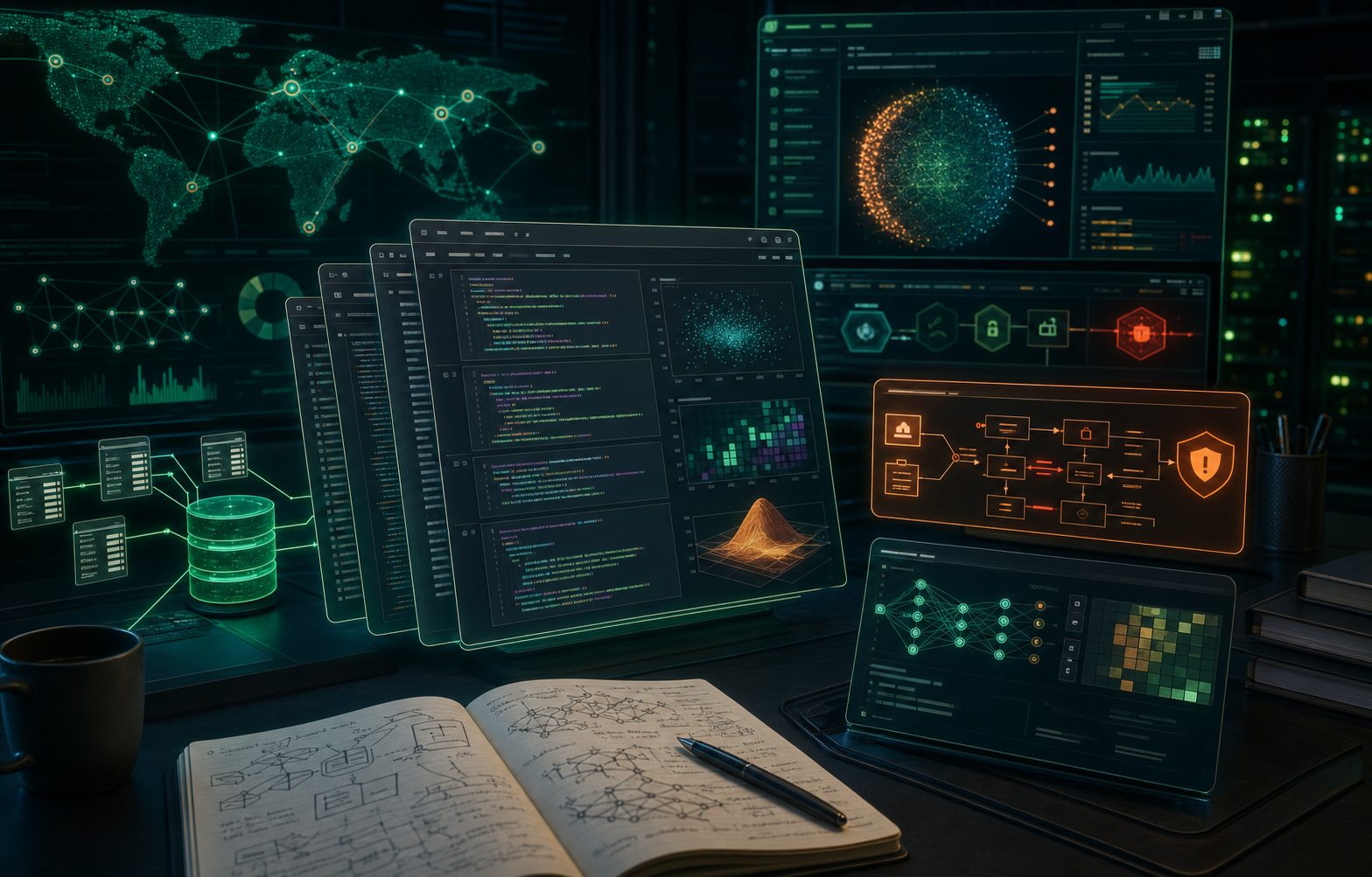Open cybersecurity notebooks and research code visual